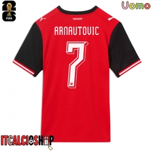 Austria Marko Arnautovic #7 Prima Maglia Mondiali 2026 Manica Corta